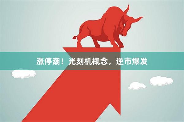 涨停潮！光刻机概念，逆市爆发
